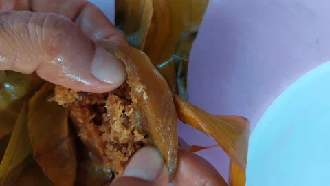 Coconut Filled Dessert Stock Footage 265773936