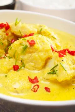 Coconut fish curry Stock Photos