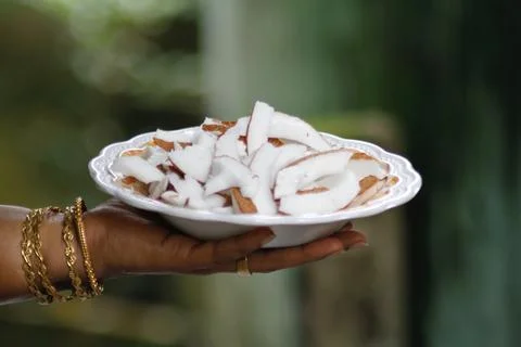 Coconut flakes Stock Photos