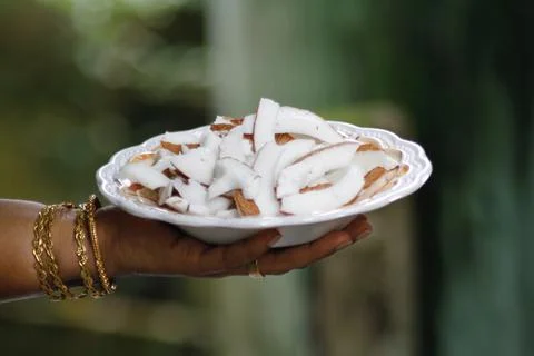 Coconut flakes Stock Photos