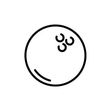 Coconut flat icon. Pictogram for web. Line stroke. Coconut isolated on white  Stock Illustration