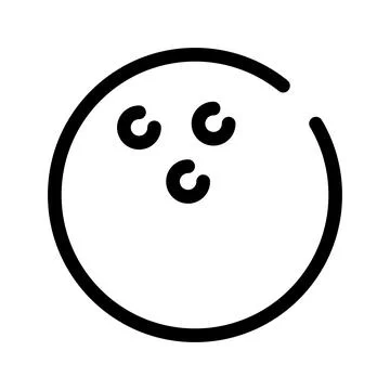 Coconut flat icon. Pictogram for web. Line stroke. Coconut isolated on white  Stock Illustration