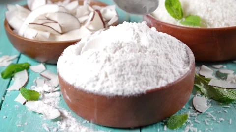 Coconut flour with whole nuts Stock-Footage 169938202