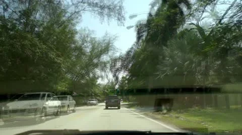 Coconut Grove Drive Time Lapse Stock Footage 12038515