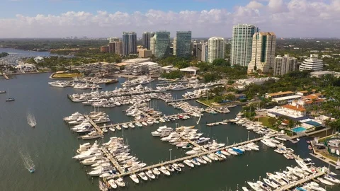 Coconut Grove Marina Vídeos de archivo 124570385