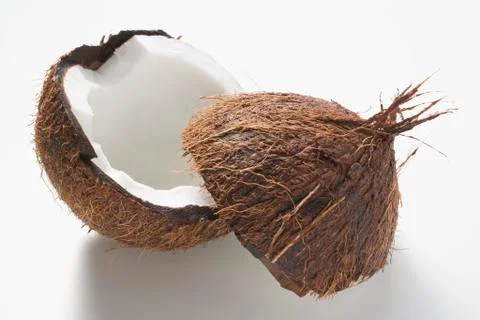 Coconut, halved Stock Photos