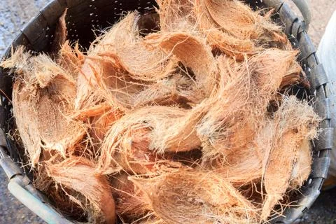 Coconut husk Stock Photos