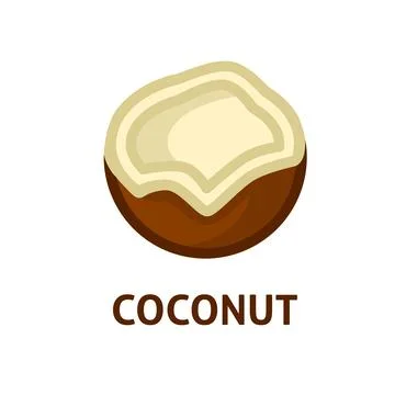 Coconut icon - vector illustrator Stock Illustration