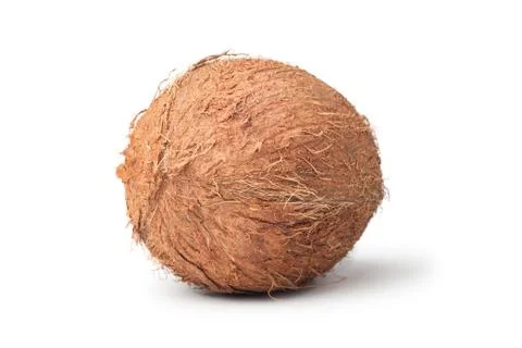 Coconut isolated on the white background Stock Photos