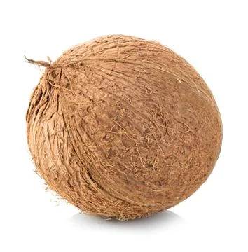 Coconut isolated on white background Stock Photos