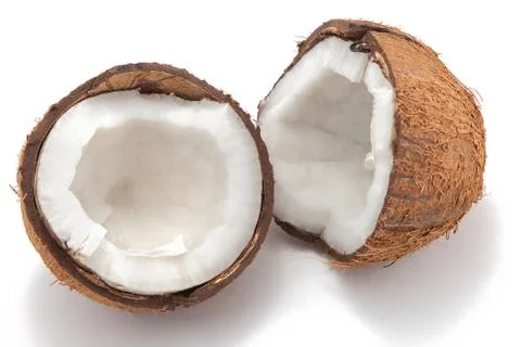 Coconut isolated on white background Stock Photos
