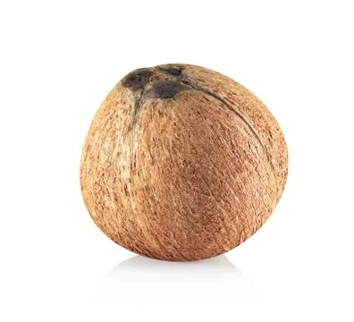 Coconut isolated on white background Stock Photos