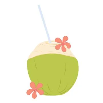 Coconut juice Illustrazione stock