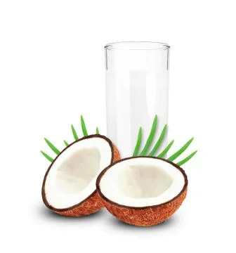 Coconut juice Stock Photos