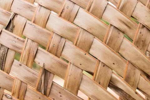 Coconut leaf mat background Stock Photos