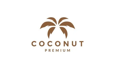 Coconut leaf modern logo symbol vector icon illustration graphic design Stockillustratie
