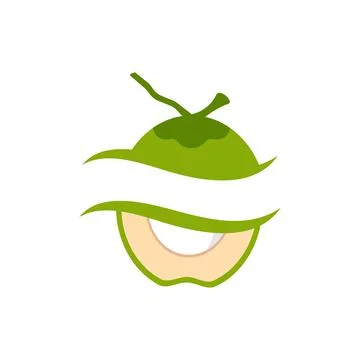 Coconut logo Vector icon design illustration Stockillustratie