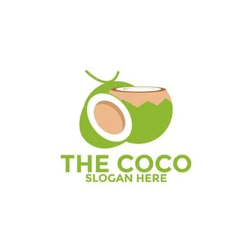 Coconut logo vector template, Creative Coconut logo design concepts, Icon s.. Stock Illustration