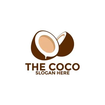 Coconut logo vector template, Creative Coconut logo design concepts, Icon s.. Stock Illustration
