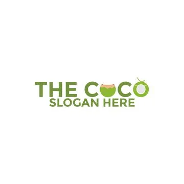 Coconut logo vector template, Creative Coconut logo design concepts, Icon s.. Stock Illustration