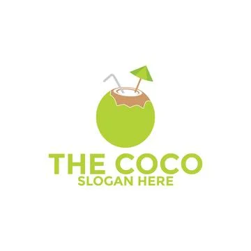 Coconut logo vector template, Creative Coconut logo design concepts, Icon s.. Stock Illustration