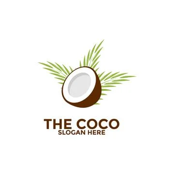 Coconut logo vector template, Creative Coconut logo design concepts, Icon s.. Stock Illustration