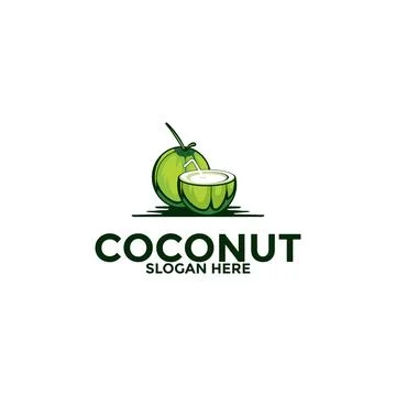 Coconut logo vector template, Creative Coconut logo design concepts, Icon s.. Stock Illustration