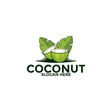 Coconut logo vector template, Creative Coconut logo design concepts, Icon s.. Stock Illustration