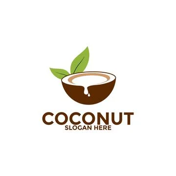 Coconut logo vector template, Creative Coconut logo design concepts, Icon s.. Stock Illustration