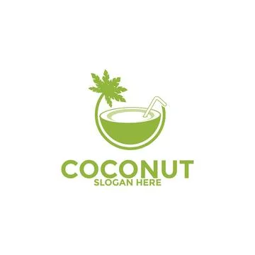 Coconut logo vector template, Creative Coconut logo design concepts, Icon s.. Stock Illustration