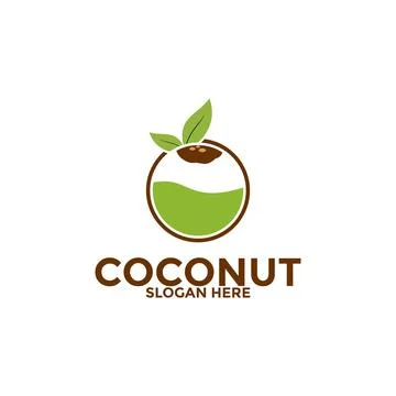 Coconut logo vector template, Creative Coconut logo design concepts, Icon s.. Stock Illustration