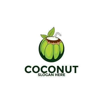 Coconut logo vector template, Creative Coconut logo design concepts, Icon s.. Stock Illustration