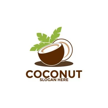 Coconut logo vector template, Creative Coconut logo design concepts, Icon s.. Illustrazione stock