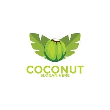 Coconut logo vector template, Creative Coconut logo design concepts, Icon s.. Stock Illustration