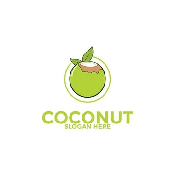 Coconut logo vector template, Creative Coconut logo design concepts, Icon s.. Stock Illustration
