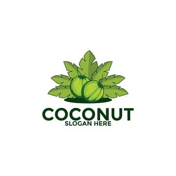 Coconut logo vector template, Creative Coconut logo design concepts, Icon s.. Stock Illustration