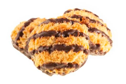 Coconut macaroons with cocolake Stock Photos