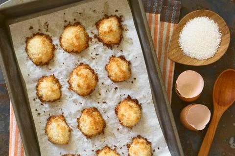 Coconut Macaroons Stock Photos