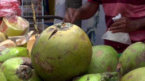 Coconut market 库存影片 151914585