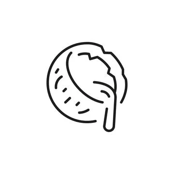 Coconut Milk Icon Stock Illustration