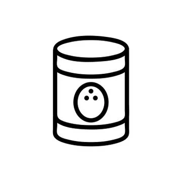 Coconut milk icon vector. Isolated contour symbol illustration Stock Illustration