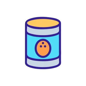 Coconut milk icon vector. Isolated contour symbol illustration 스톡 일러스트