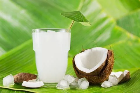 Coconut milk Stock Photos