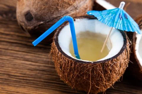 Coconut milk Stock Photos