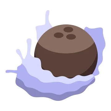 Coconut milk splashing making refreshing summer drink Illustrazione stock