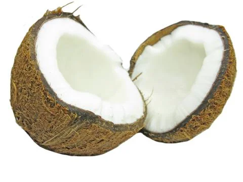 Coconut nut isolated Stock Photos