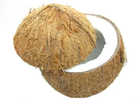 Coconut nut isolated Stock Photos