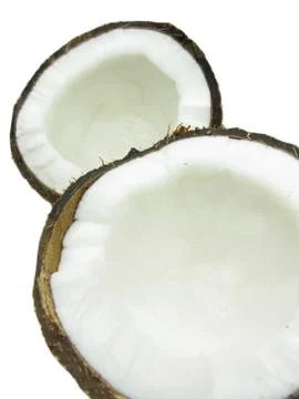 Coconut nut isolated Stock Photos