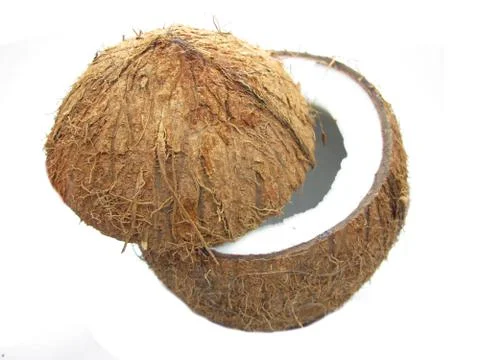 Coconut nut isolated Stock Photos