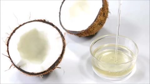 Coconut Oil Stock Footage 132856007